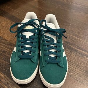 Adidas Women’s Teal and White Sneakers